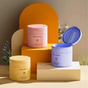 Custom Cream Plastic Jars