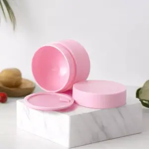 Custom Cream Plastic Jars