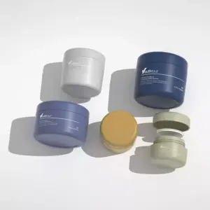 Custom Cream Plastic Jars